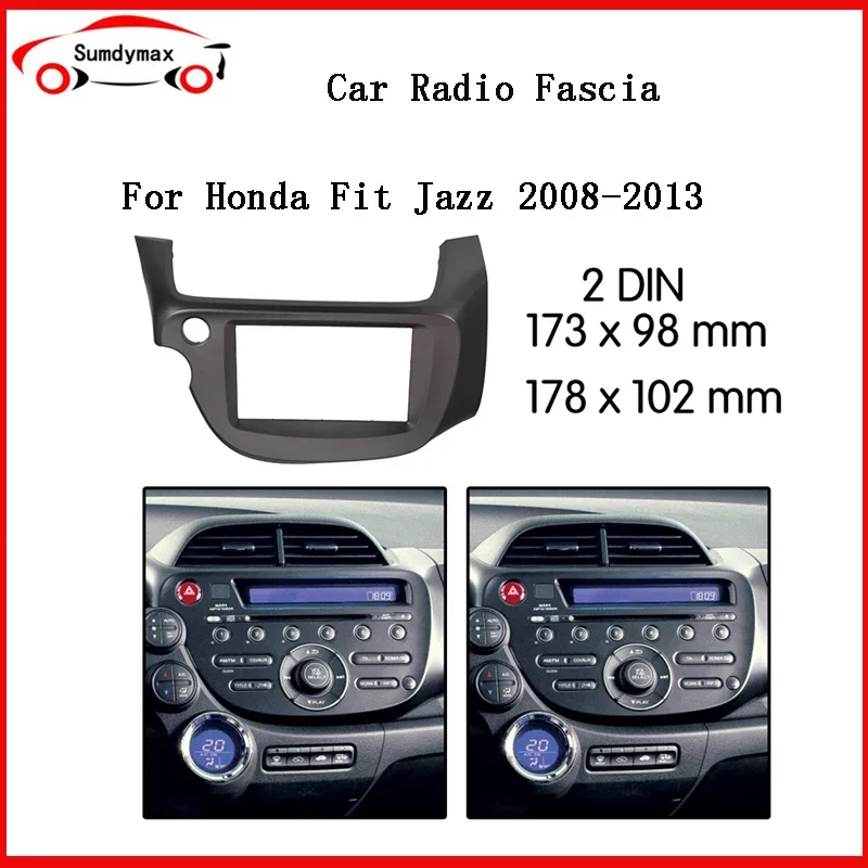

Автомобильный радиоприемник для Honda Fit Jazz 2008-2013, стерео панель, комплект приборной панели, монтажная рамка