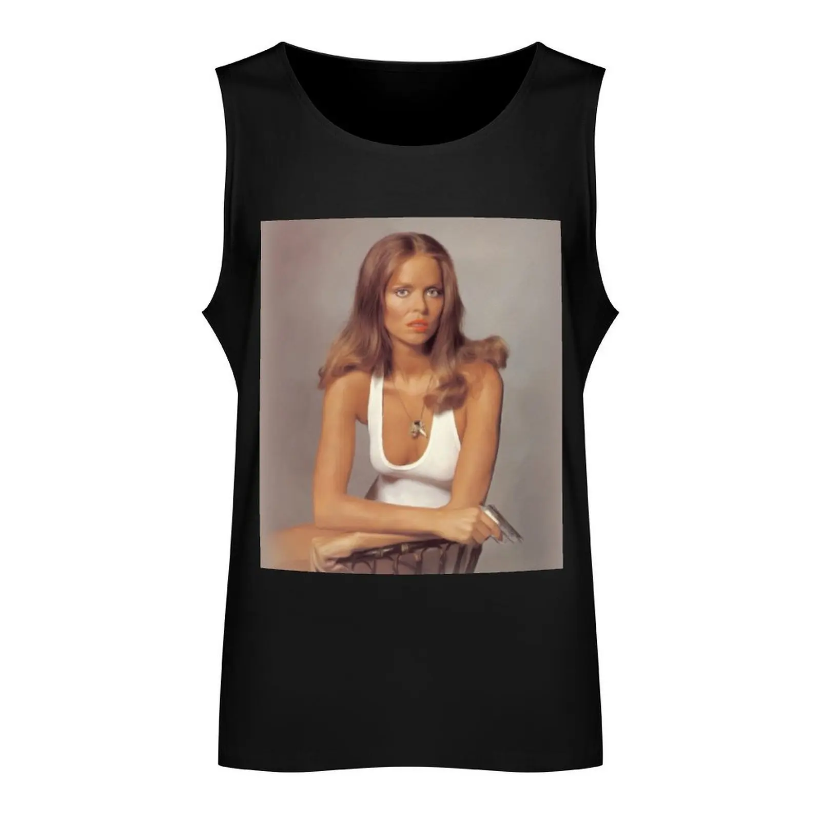 Barbara Bach, Movie Star Tank Top t-shirt for man anime t-shirts T-shirt man t shirt gym