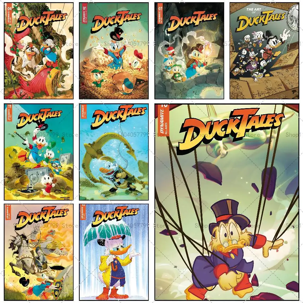 Cartoon Duck Anime T-Tales Poster Self-adhesive Wall Mural Art Waterproof Sticker For Bar Room Decor High Quality Print Gift