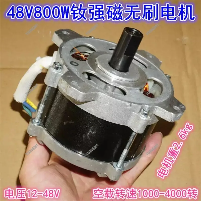 

24V 36V 48V Brushless Motor, High Power Neodymium Magnet, Large Torque for Mechanical Power
