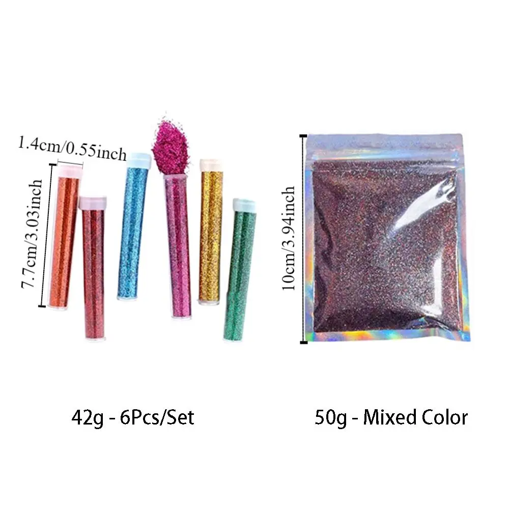 Glänzendes simuliertes Glitzerpulver, glitzerndes buntes Nagelglitzer-Set, DIY, gemischte Farben, fotografische Requisite, dekoratives Pulver