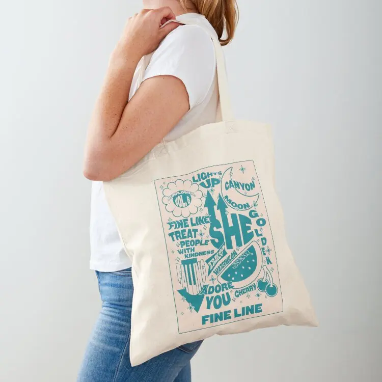 Minimalist (Tracklist) Fine Line Tote Bag Handbags the tote bag shopping bag logo