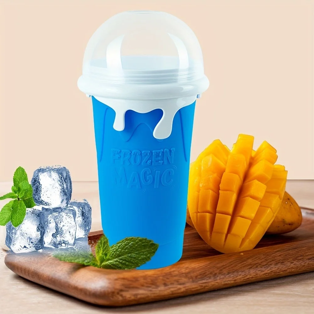 1 szt. 500 ml/16,9 uncji przenośny kubek do robienia slushie do szybkich koktajli, koktajli mlecznych i lodów - idealny na imprezy tematyczne, lato
