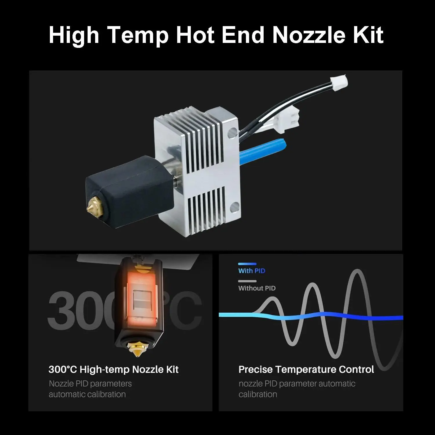 Drukarka 3D Hotend High End Upgrade Neptune 4 4 Pro 4 plus 4 Max Hotend Szybkie nagrzewanie 300 ℃   Zestaw bloku grzewczego wytłaczarki ze