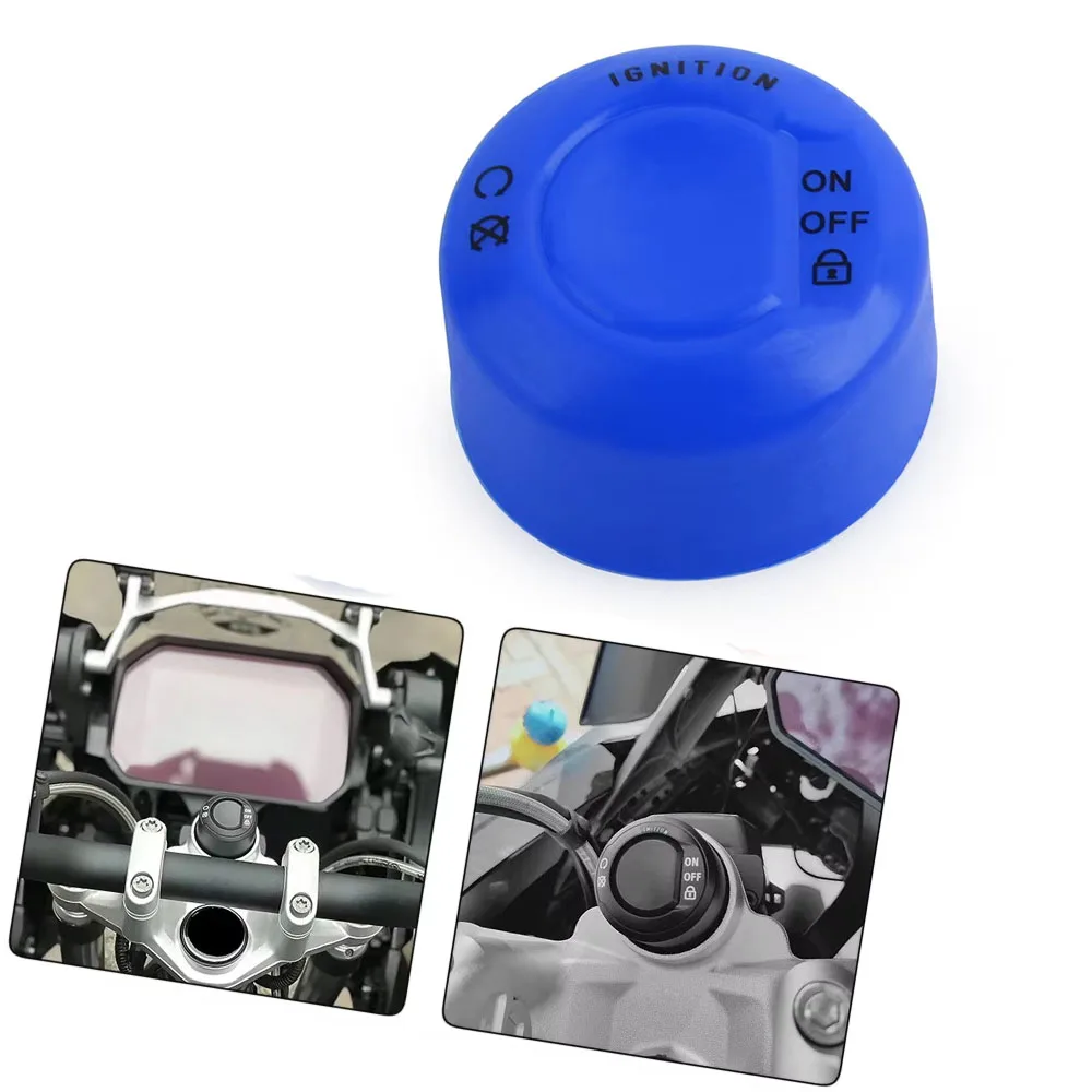 ​One-key Start Switch Protective Cover for BMW R1200GS LC ADV Adventure R1200R/RS R1200RT Keyless Start Switch Cover Blue Black