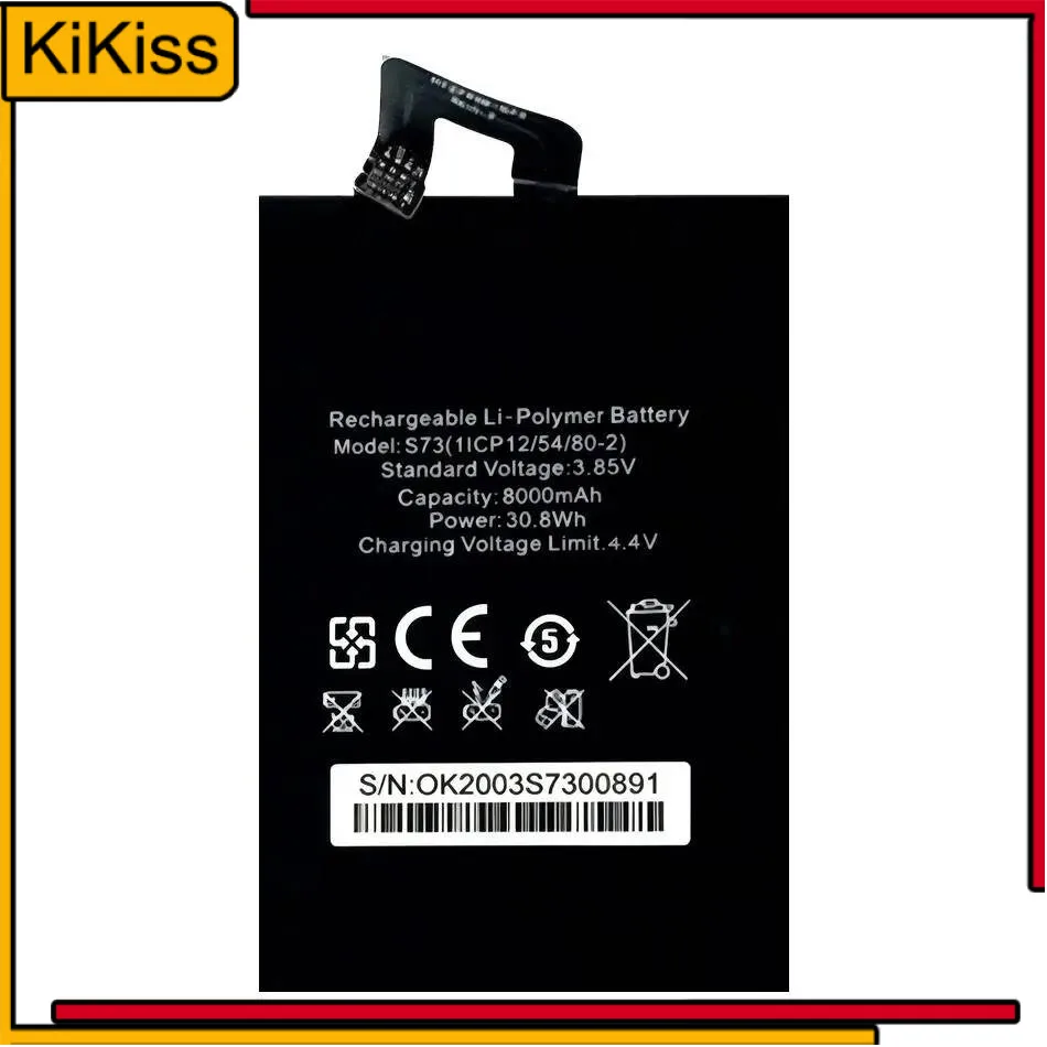 

Fast Charging For Oukitel WP5 S73 3.85V HT2749B-S73 REV1.3 8000mAh Mobile Phone Battery Environmentally Friendly
