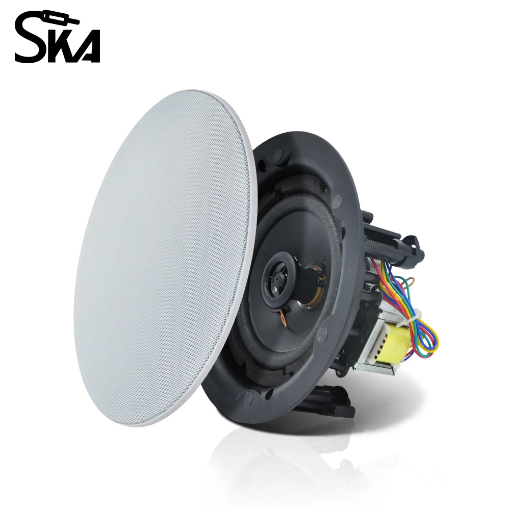 5.25 Inch Coaxial Ceiling Speaker 2 Way Flush Mount In Ceiling Speaker Audio Music Loudspeaker for Garage KTV Hotel Supermarket