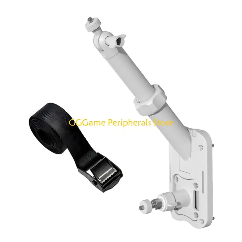 U55B Universal 2 In 1 Camera Mount Brackets For Outdoor Solar Surveillances With Wall And Strap Installation Option And