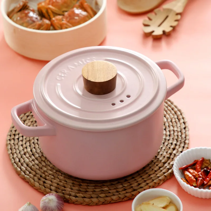 Ceramic Steamer High Temperature Resistant Open Fire Domestic Soup Pot  Hotpot Cooking Pots Cookware Kitchen Accessories