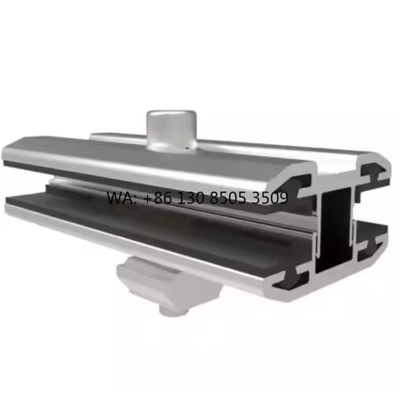 Aluminum Alloy Solar PV Clamps Adjustable Frame Mid End Clamps for Thin Film Panels OEM ODM Support