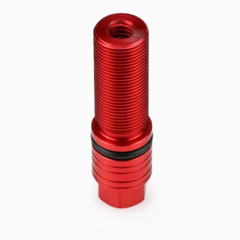 

CNC machined red anodized aluminum alloy threaded connector sealed threaded post