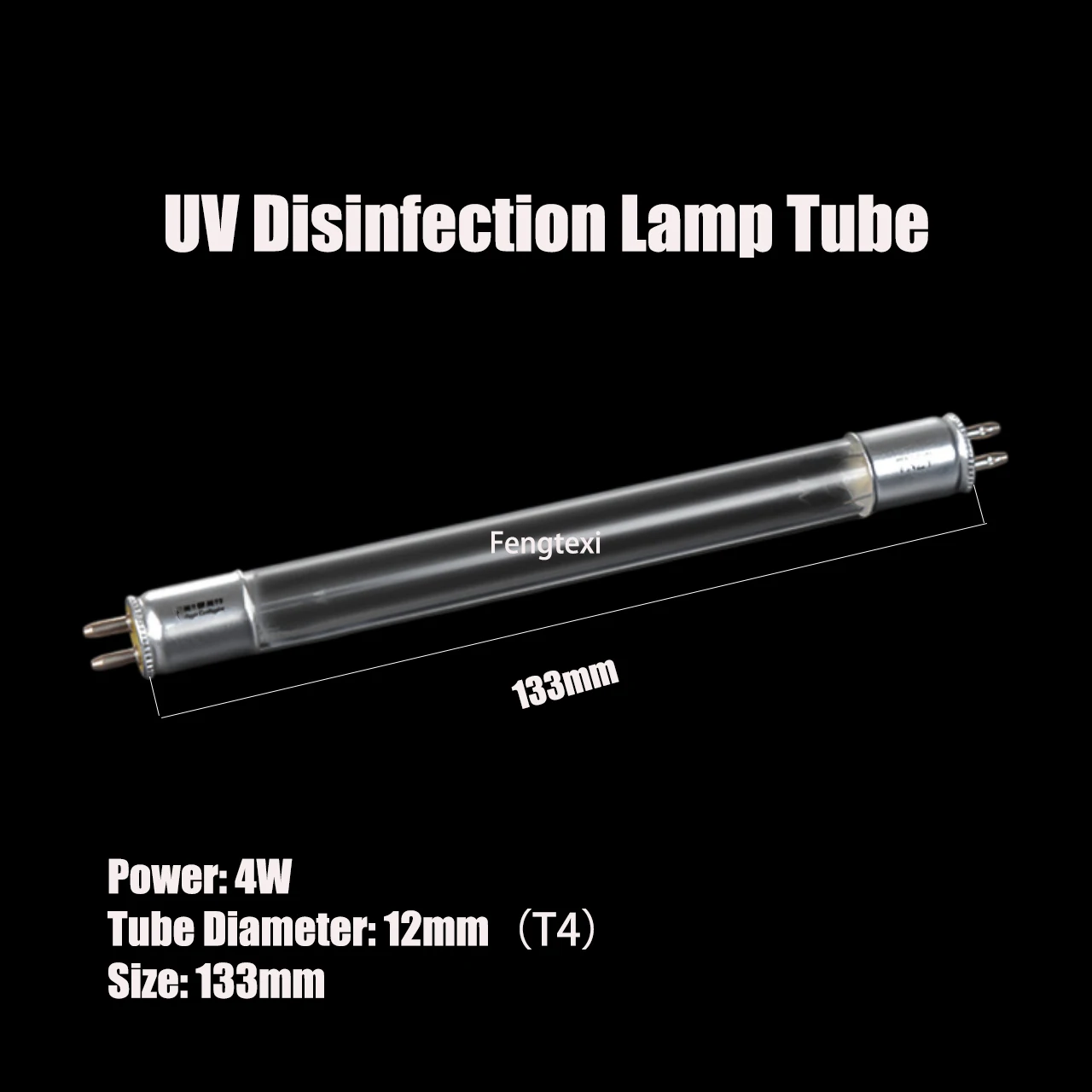 UV Lamp Tubes 4W 6W (133mm/ 135mm/ 168mm) for Mite Removers and Vacuum Cleaners