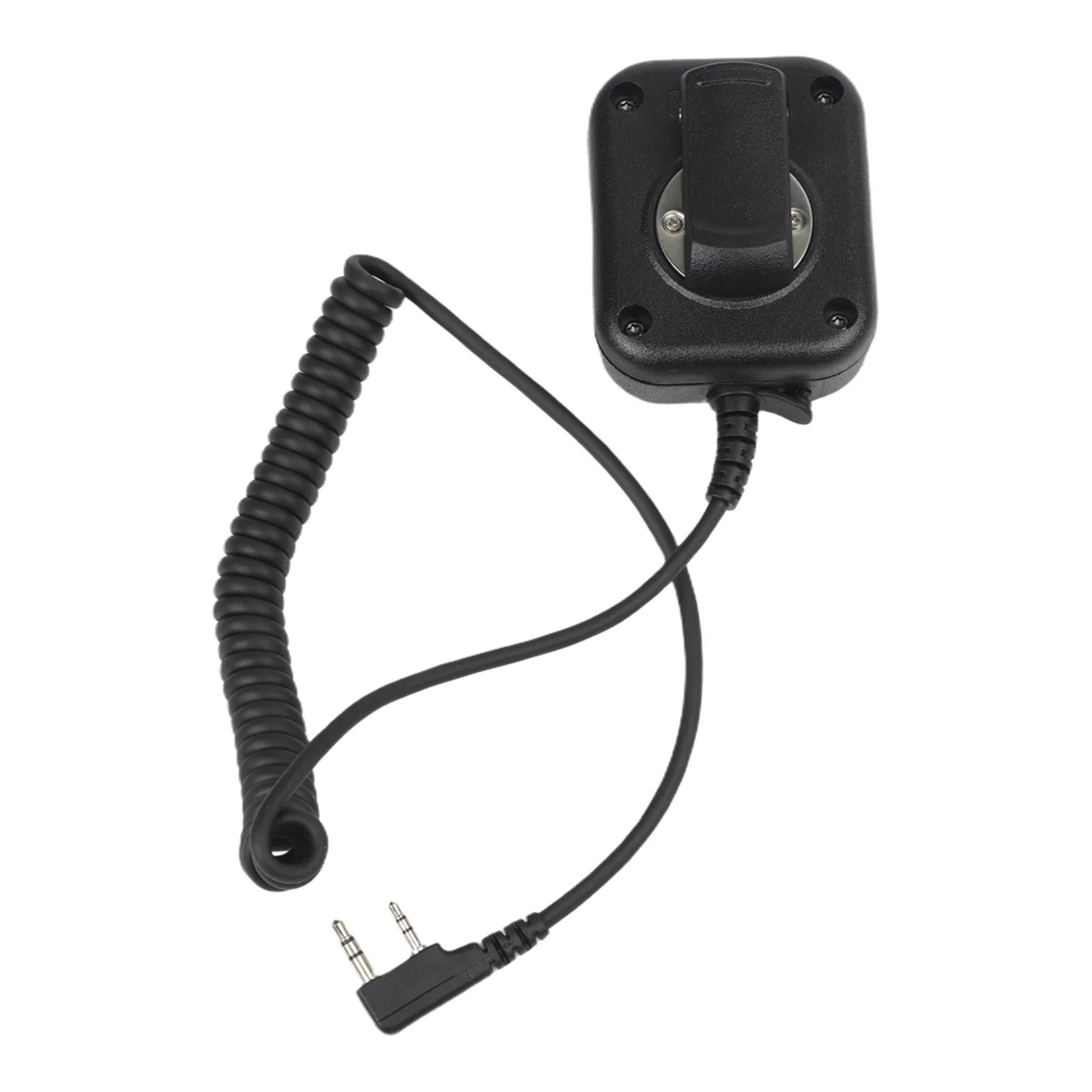 Two Way Radio Mic Handheld Speaker Mic For Backpack Use Clear Voice Transmission Volume Adjustment Button 3.5mm Headphone Jack