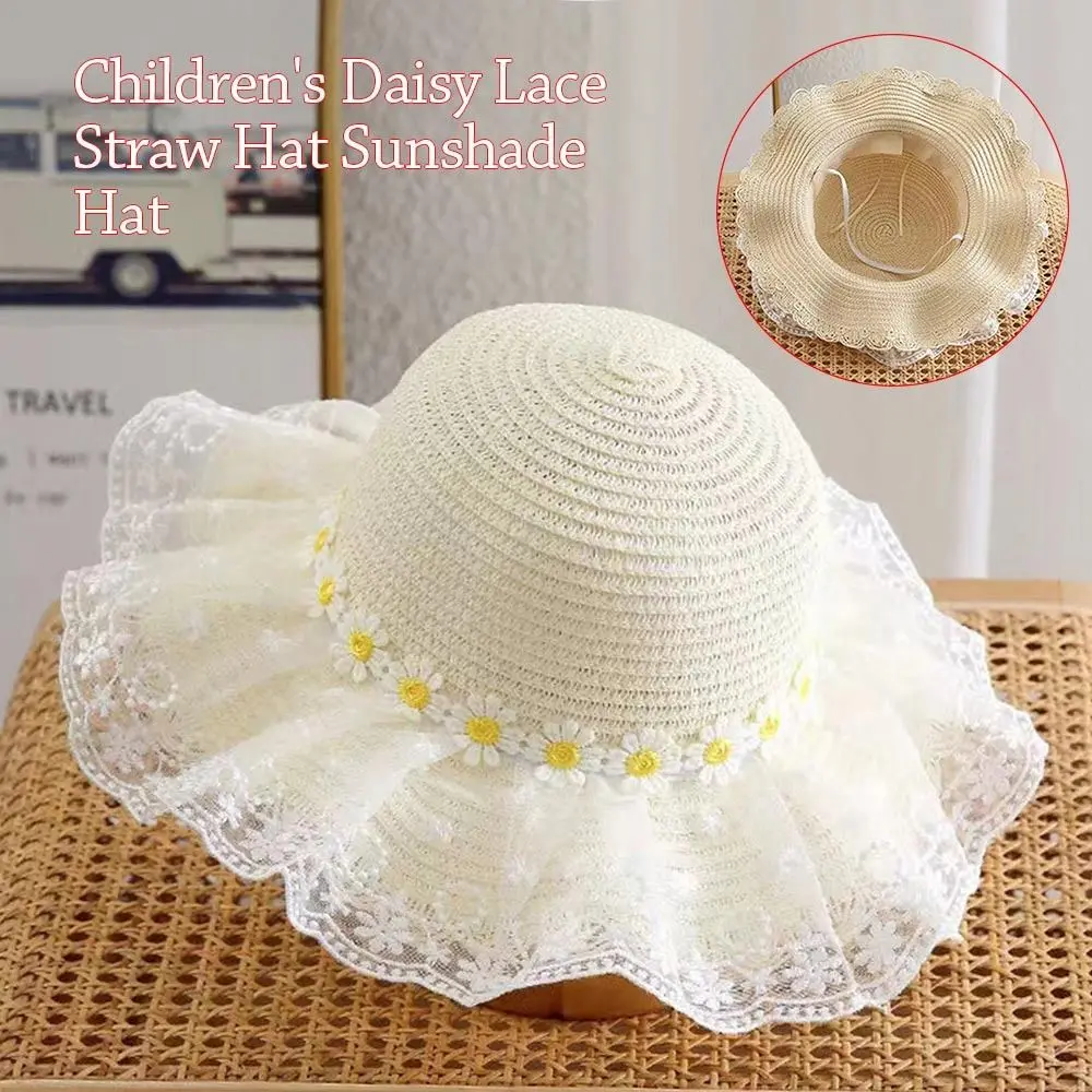 

Large Brim Kids Bucket Hat Outdoor Daisy Breathable Beach Cap Summer Sun Protection Sun Cap Children Boys Girls