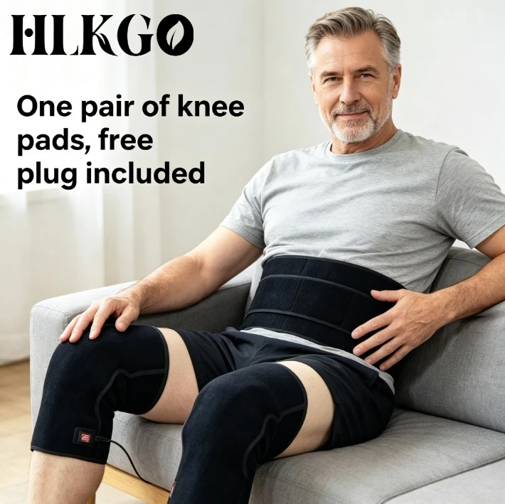 Portable Red Infrared Light Therapy LED Beauty Devices 660nm 850nm Heat Pad for Back Knee Hands Feet Face Body Pain Relief