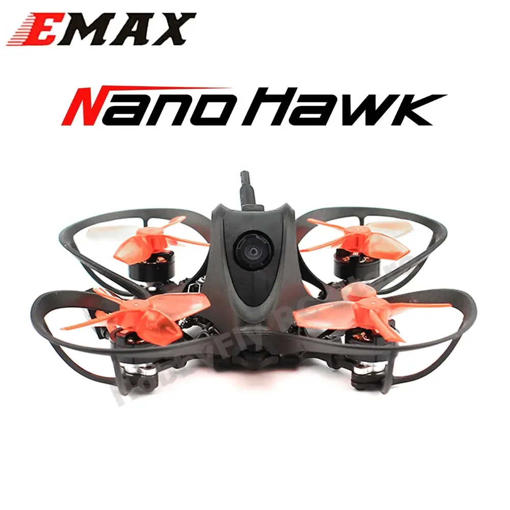 EMAX Nanohawk 65mm 1S Whoop FPV Racing Drone BNF W/ F4 Flight Control FrSky D8 Runcam Nano3 Camera 25mw VTX TH0802 II 19000KV