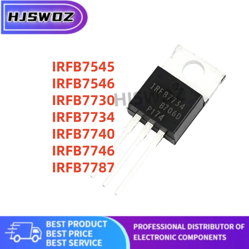 10PCS 100% New IRFB7545 IRFB7546 IRFB7730 IRFB7734 IRFB7740 IRFB7746 IRFB7787 MOS tube TO-220