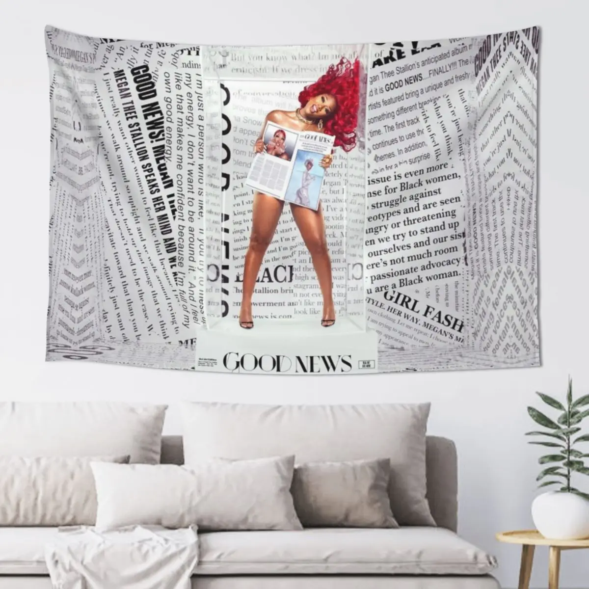 

Megan Thee Stallion | Good News Tapestry Room Decoration Aesthetic Bedroom Decorations Tapestry