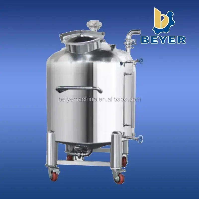500L Stainless Steel Liquid Storage Tank Industrial Milk Water Container Large Capacity Food Grade Reservoir for Beverage