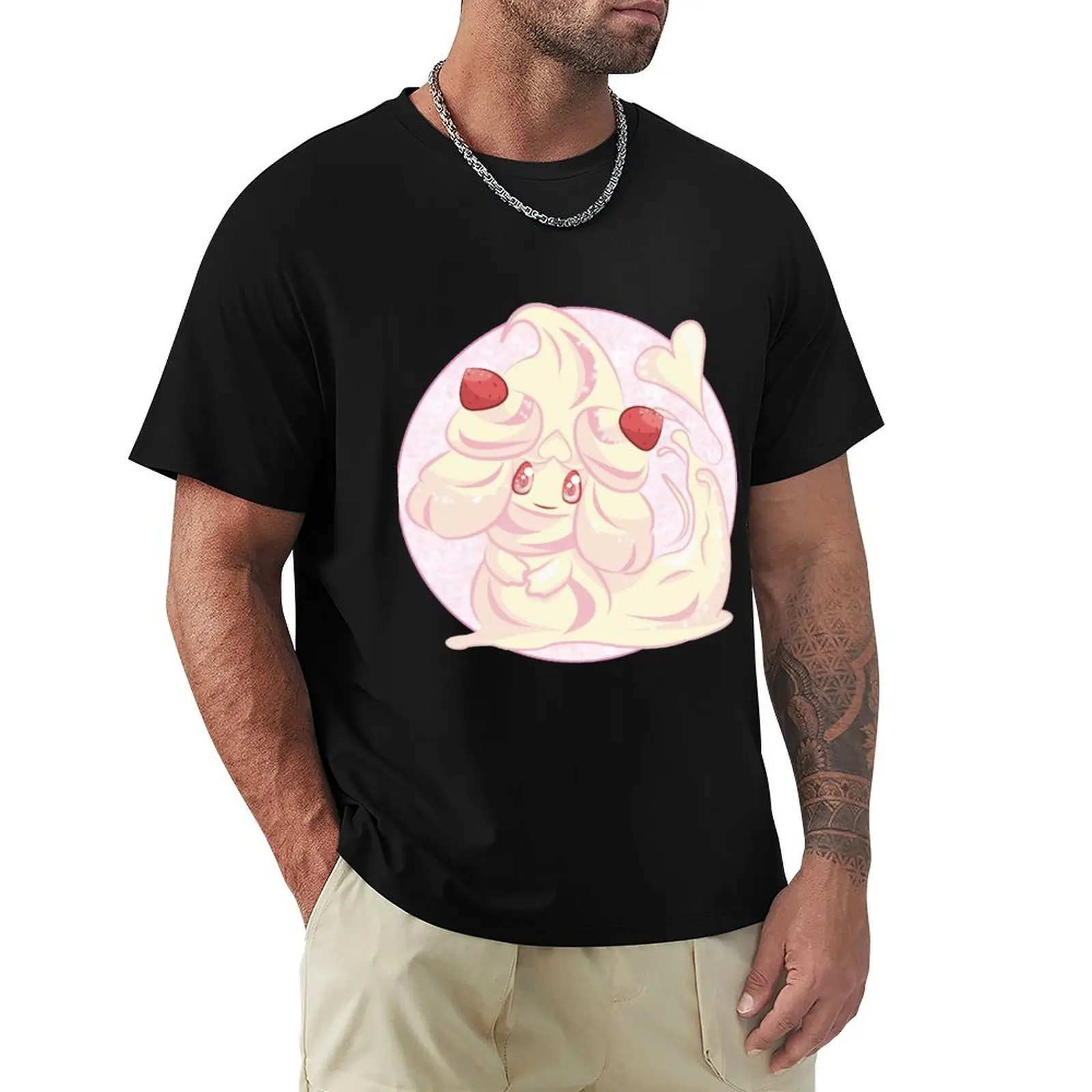 

Strawberries and Cream Alcremie T-Shirt Clothing sweat fashion shirts oversized t shirts for men