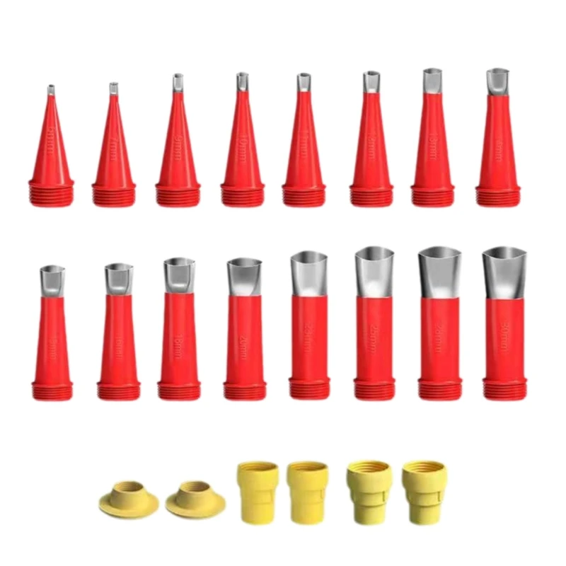 Professional Caulking Application Tips 22Pcs Stainless Steel Sealing Nozzle