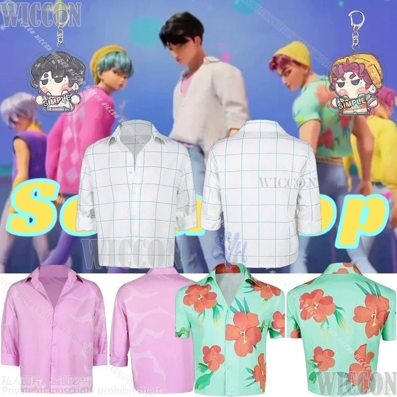 

Kpop Demon Косплей Saja Boys Suda Pop Аниме Одежда Jinu Abby Летняя рубашка с цифровым принтом Kawaii Наряд Хэллоуин Карнавал