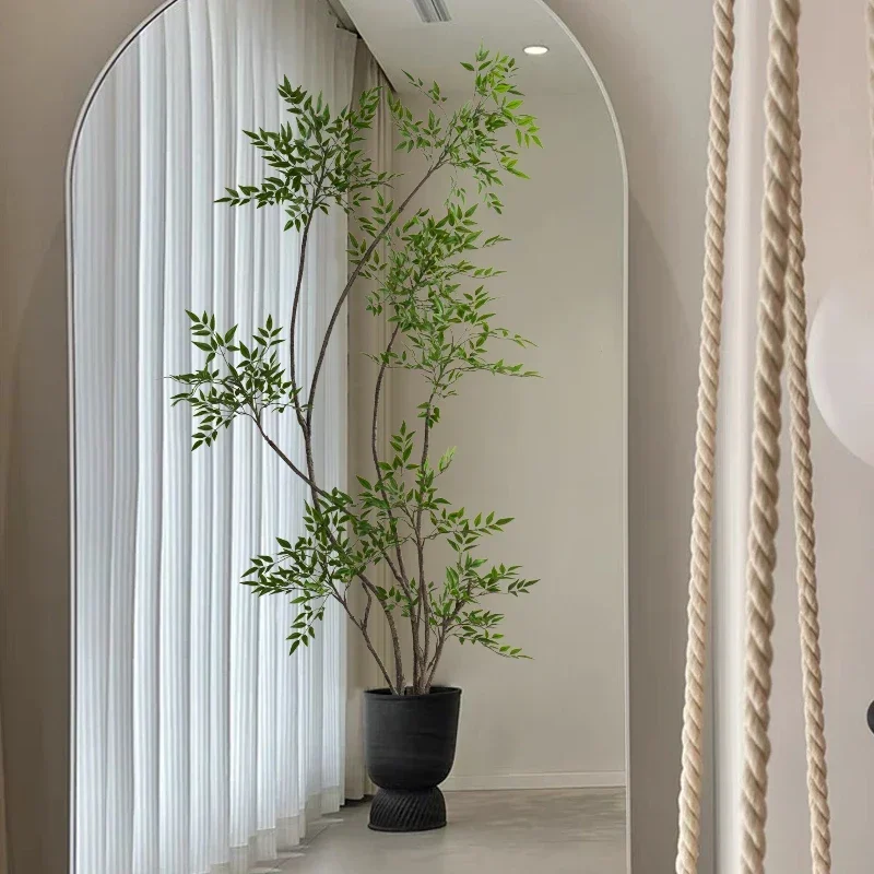 

simulated green plants high-end light luxury indoor living room bionic plants floor decoration flower potted ornaments