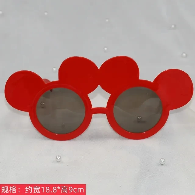 نظارات شمسية للأطفال ، تصميم كرتون ميكي وميني ، نمط كاواي ، قبعة شمس صيفية ، ألعاب للأولاد والبنات ، هدايا ، جديدة