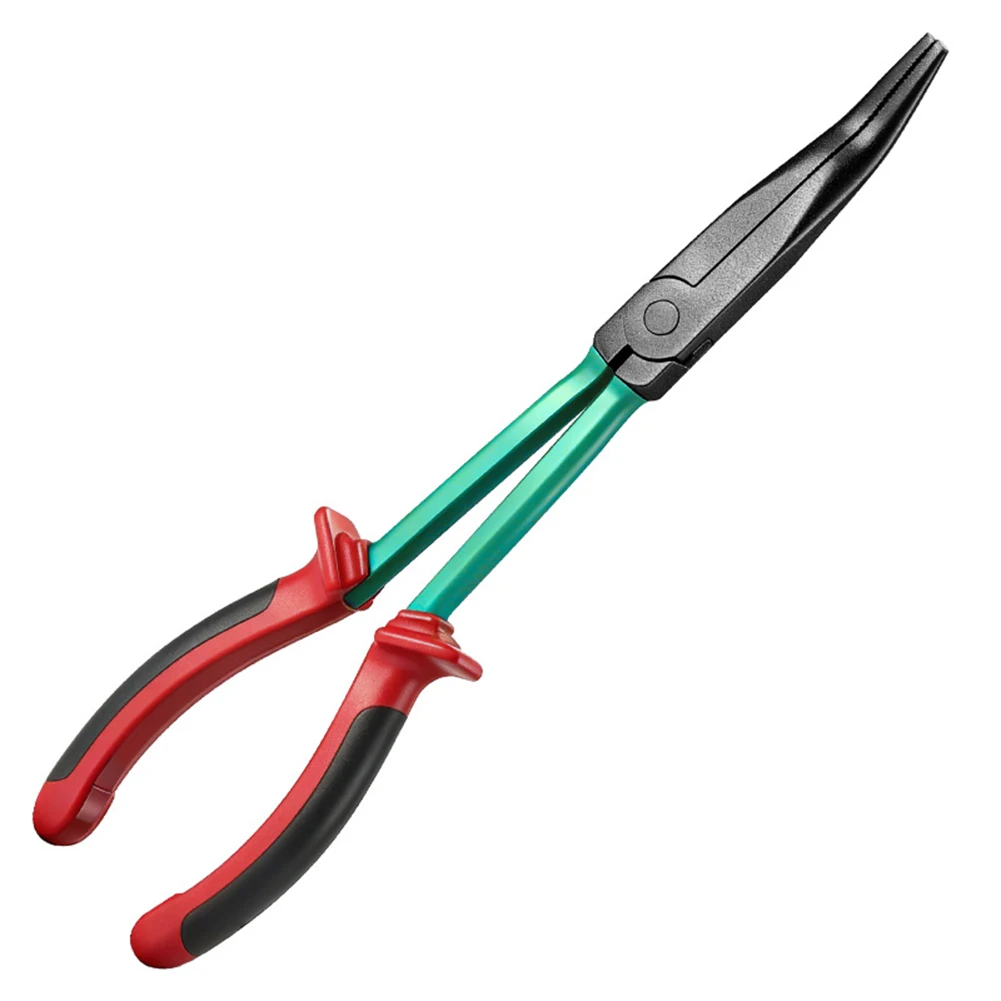 Rugged Pliers for Industrial Edge Banding Machine Glue Pan Cleaning with Straight or 25 Degree Jaw Flexibility