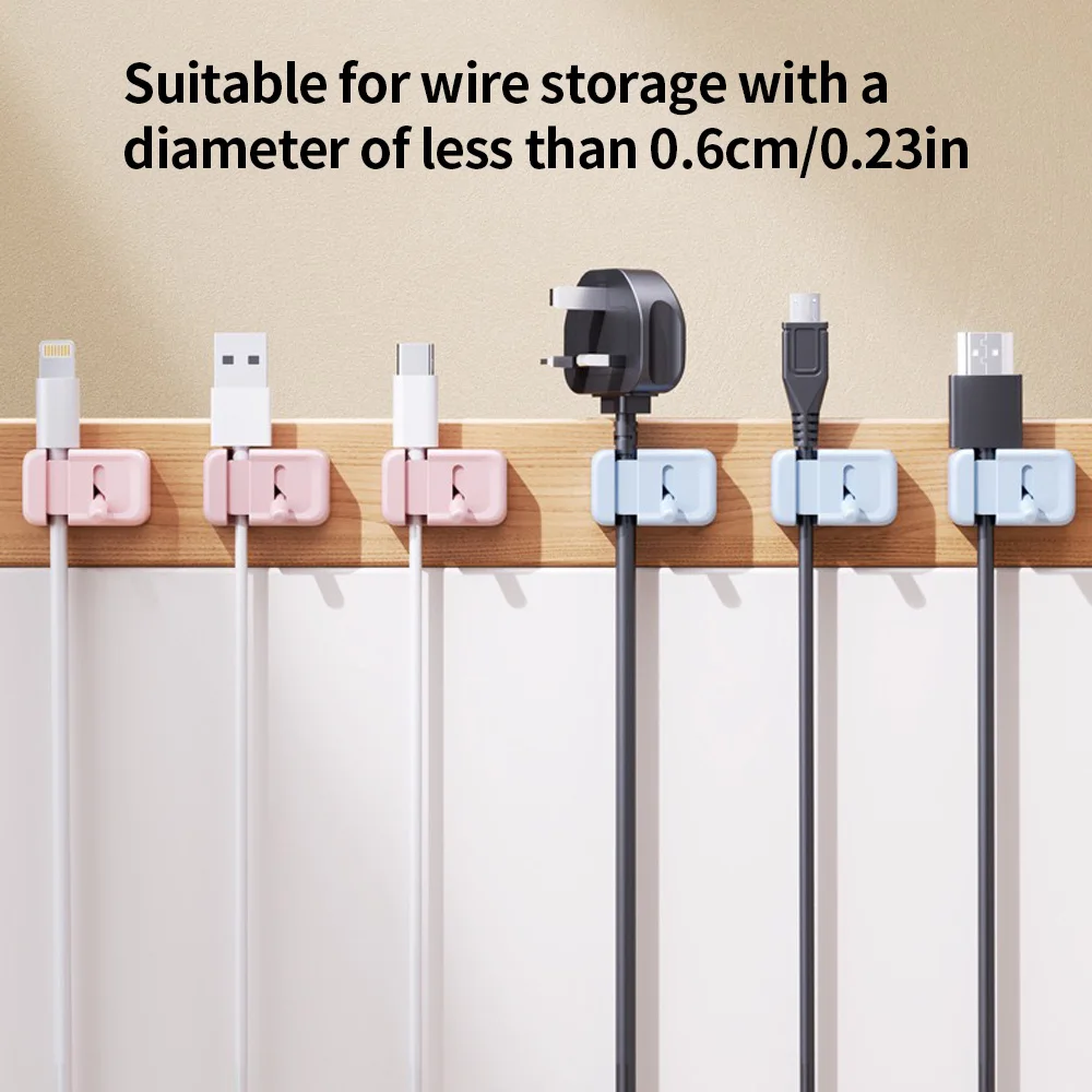 3PCS/1PS Creative Data Cable Storage Clip, Office Desktop Mo