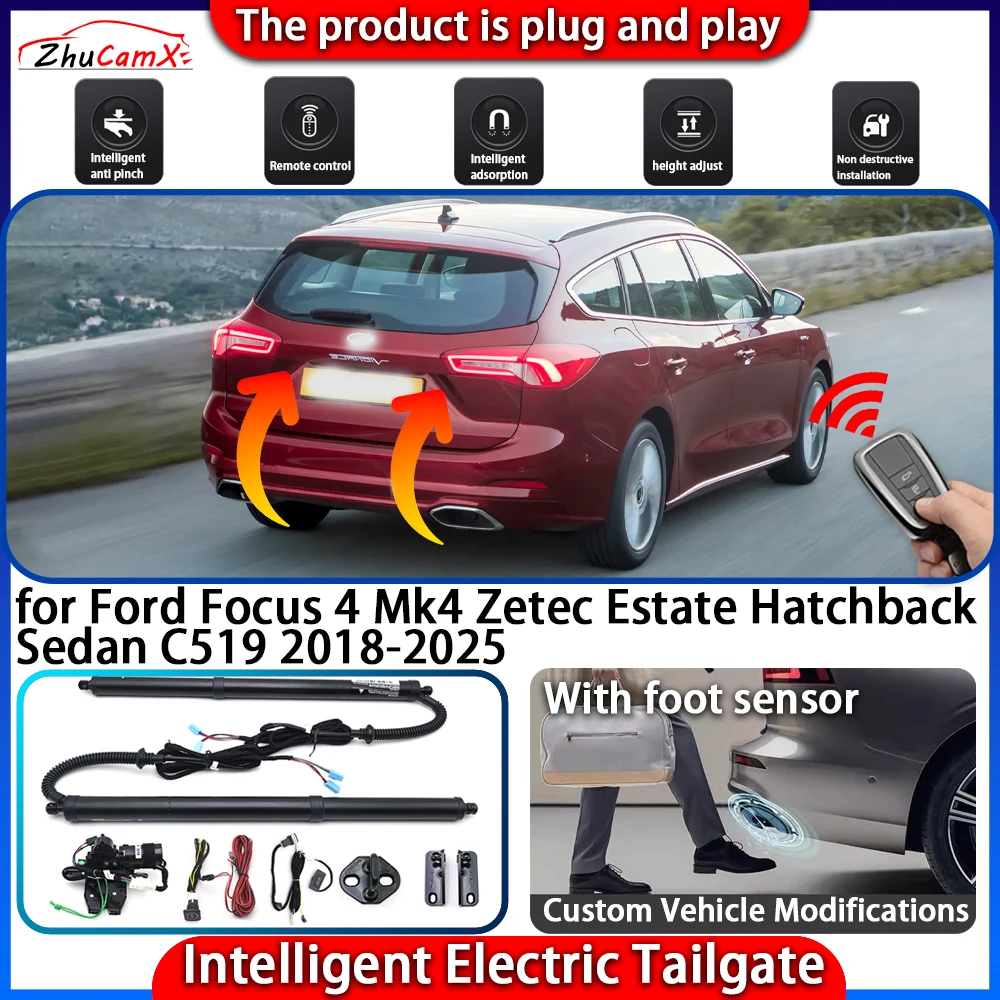 

Smart Powered Tailgate System for Ford Focus 4 Mk4 Zetec Estate Hatchback Sedan C519 2018-2025 Automatic Intelligent Control Kit