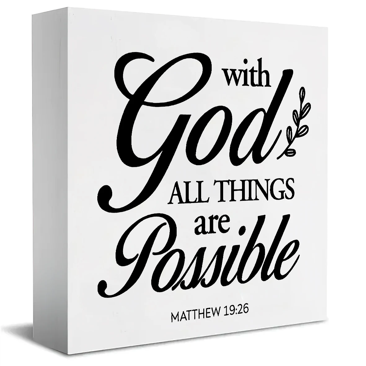 [Christian wood Plaque] A Christian wood Plaque- Engraved with The Bible Verse 