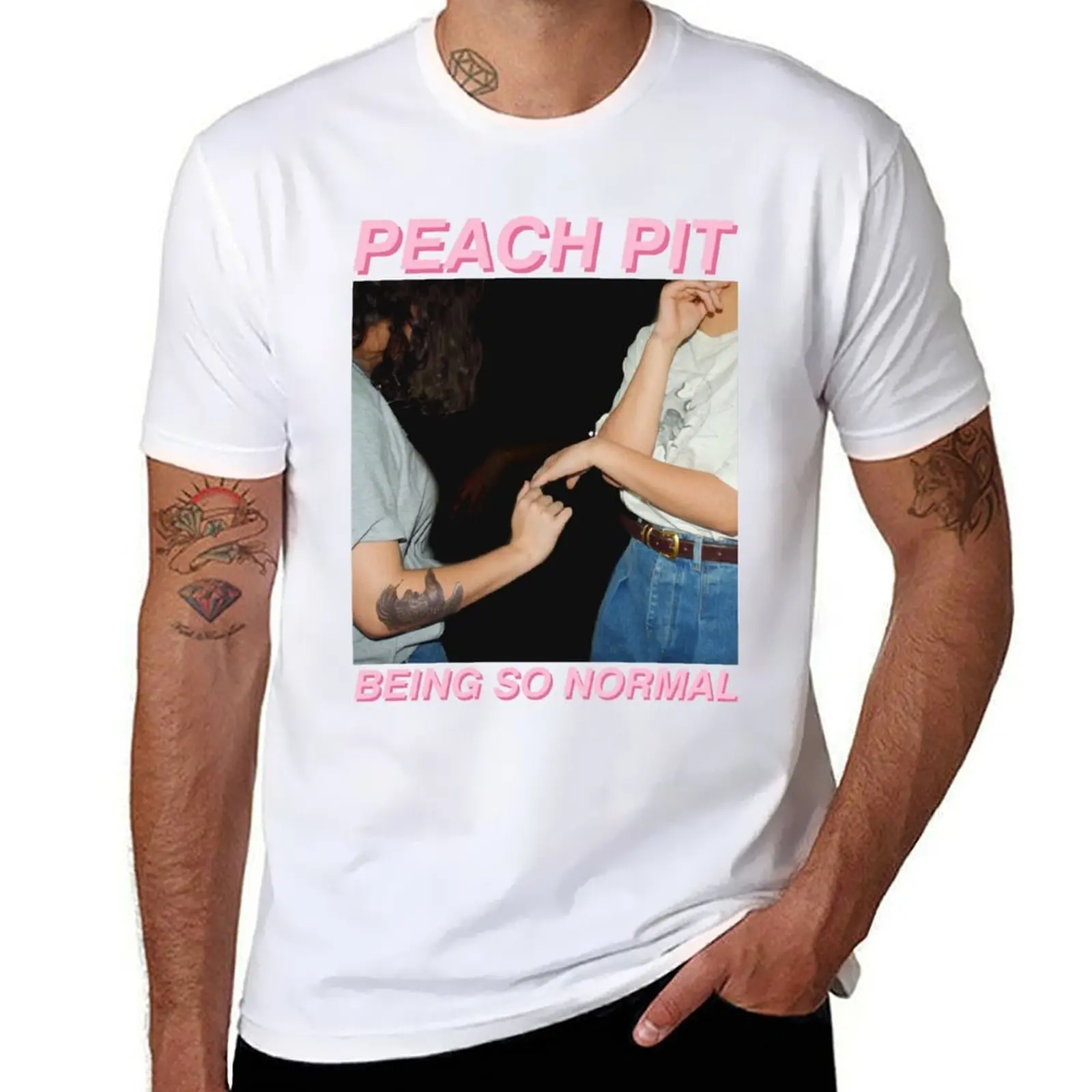 

PEACH PIT BAND T-Shirt man t shirt graphic man t shirt luxury T-Shirt