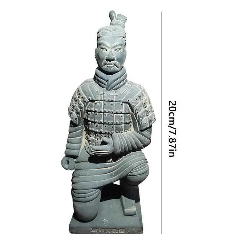 Terracotta Warriors Model China Qin Dynasty Clay Statues Collectible Figurines for Desktop Bookcase Dining Table Study Bedroom