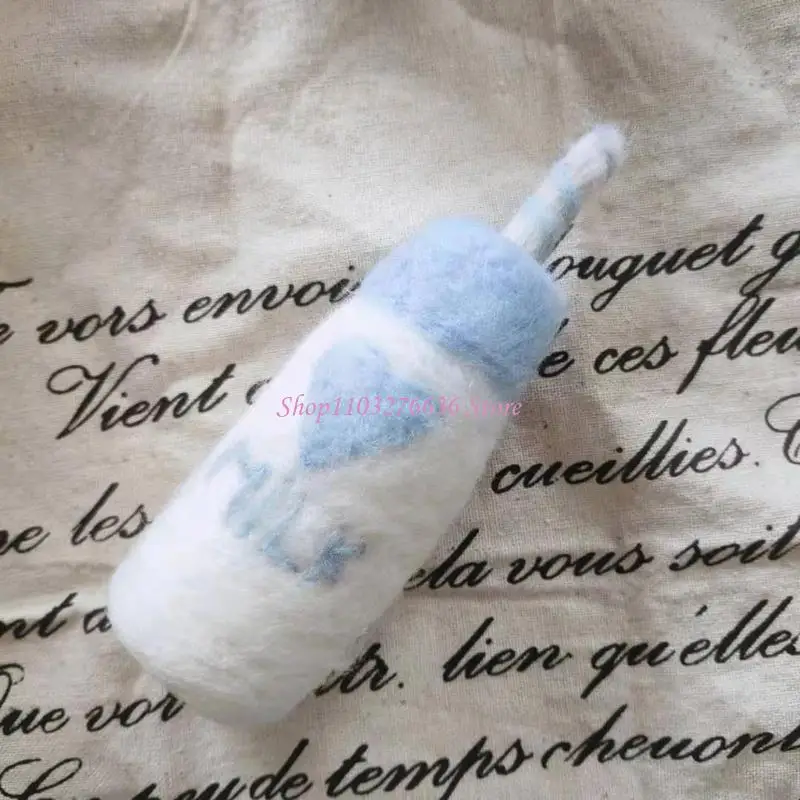 R6FD DIY بها بنفسك الطفل الصوف ورأى زجاجة الحليب + الكوكيز زينة الوليد التصوير الدعائم الرضع صور اطلاق النار اكسسوارات حفلة