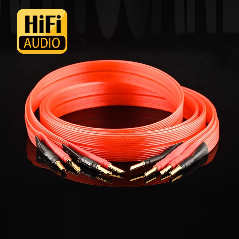 

Nordost ODIN Красный Hi-Fi акустический кабель OCC посеребренный музыкальный ленточный аудиокабель позолоченный Hi-Fi штекер типа «банан»