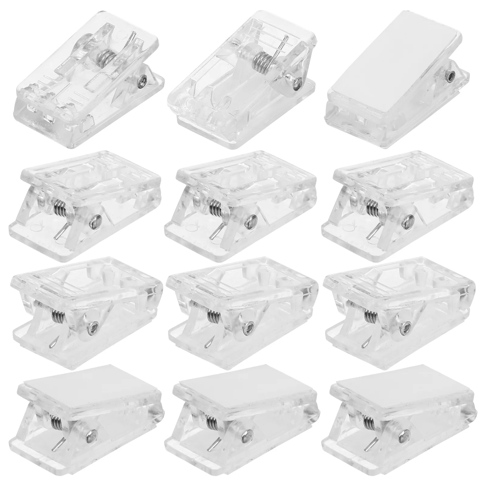 Self-adhesive Badge Wall Tapestry Hanging Clips Transparent Cards Posters