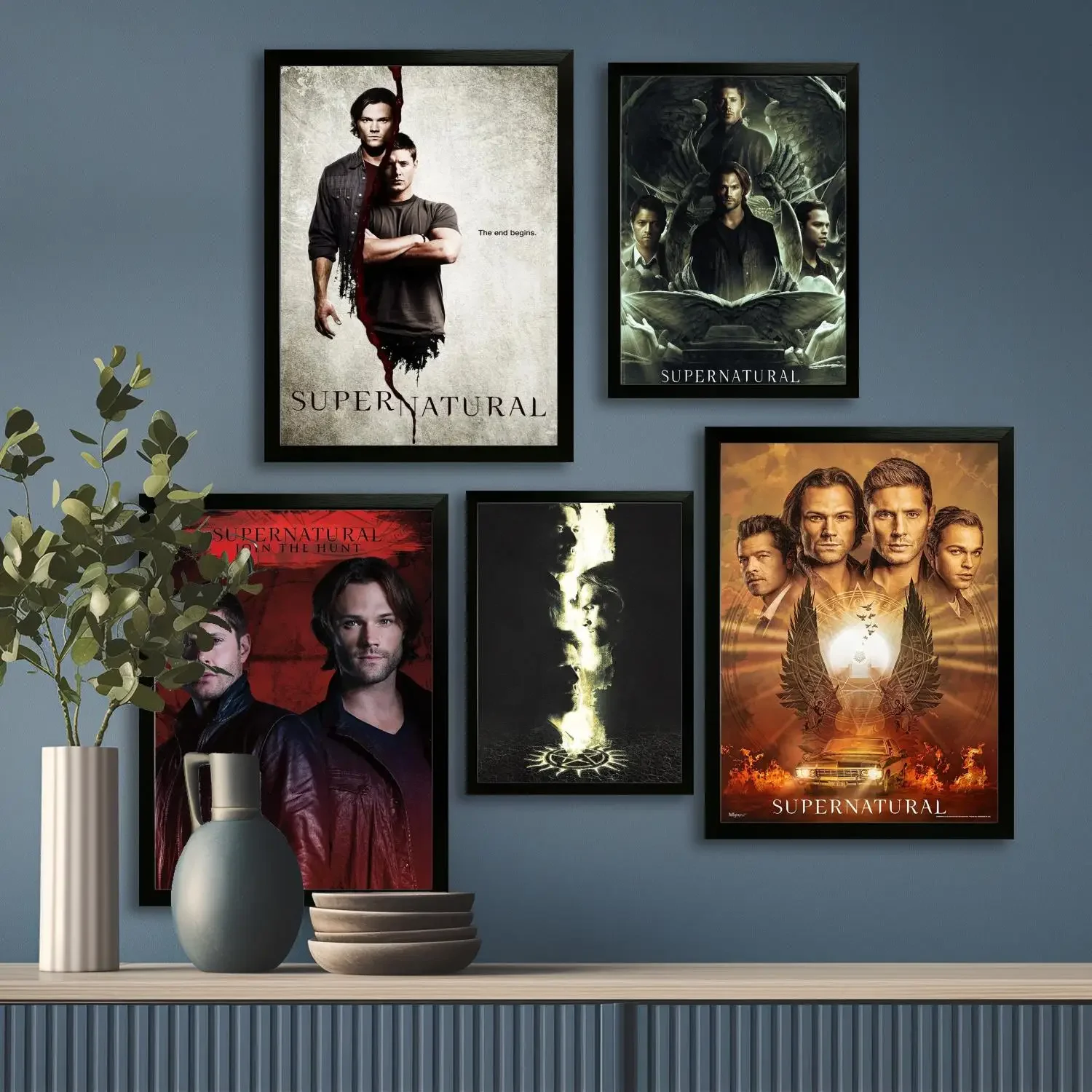 Supernatural Movie Canvas Art Poster and Wall Art Picture Print, Modern Family Bedroom Decor Posters,Decorative painting