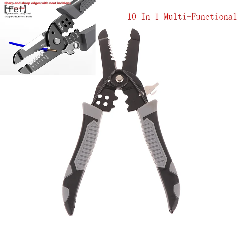 Multi Functional Crimping Plier Automatic Wire Stripper Cable Cutter Wire Stripping Plier Professional Electrician Wire Tools