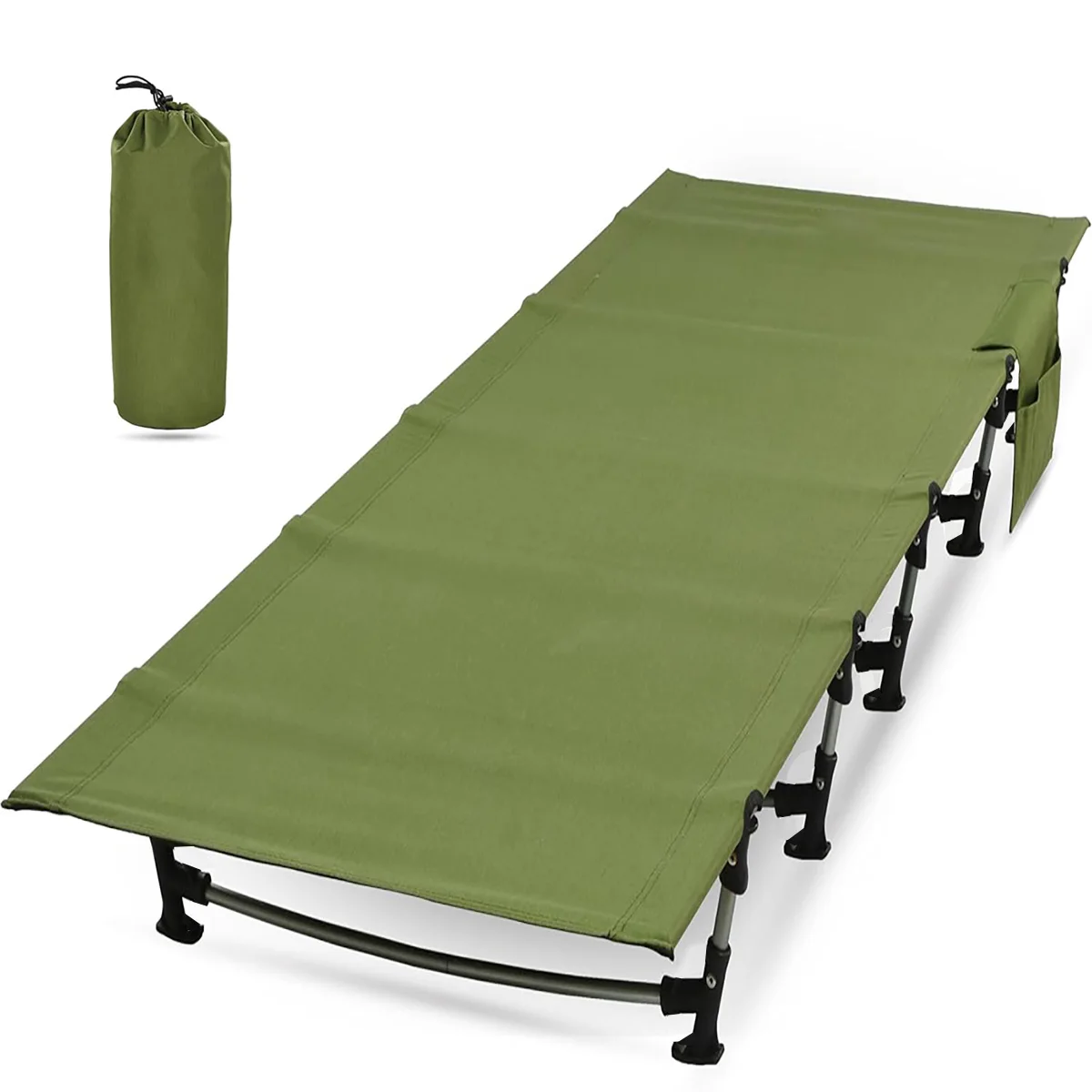

Portable Folding Oxford Aluminum Cot Modern Design Bedroom Outdoor Camping Hiking Hunting Traveling Beach Hospital Park Use