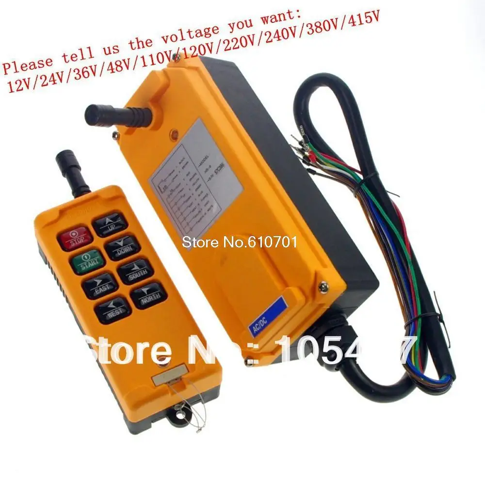 8 Channels 1 Speed  Control Hoist Crane Radio Remote Control System