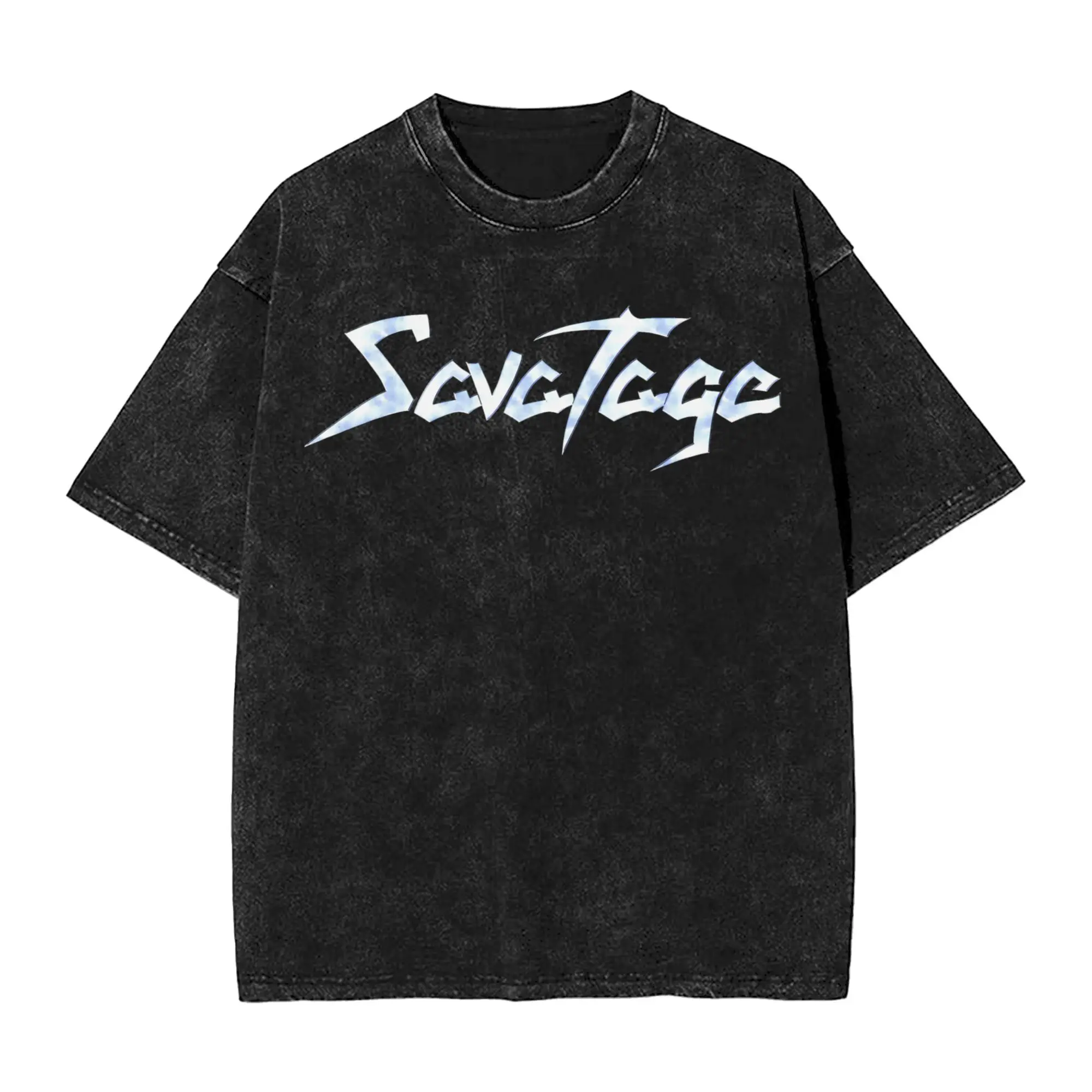 

Savatage Band European Tour 2025 Washed T Shirt Streetwear Hip Hop Vintage T-Shirts Tees Tops Men Women Cotton Harajuku