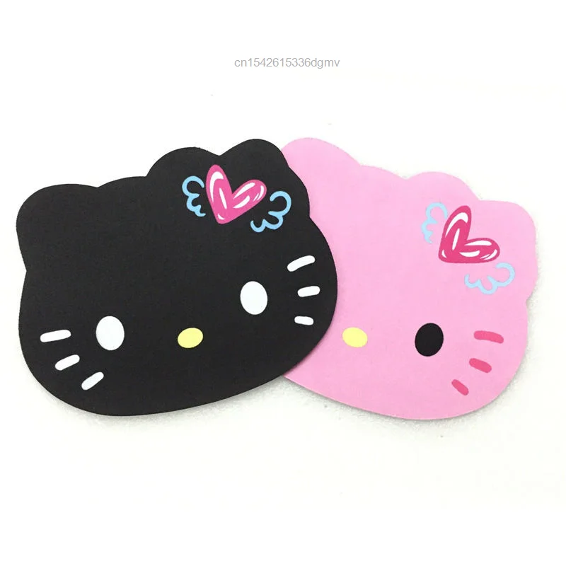 Sanrio Hello Kitty Mouse Pads Computer Office Keyboard Accessories Supplies Square Anti-Slip Desk Pad Black Pink Coffee Mats Y2k