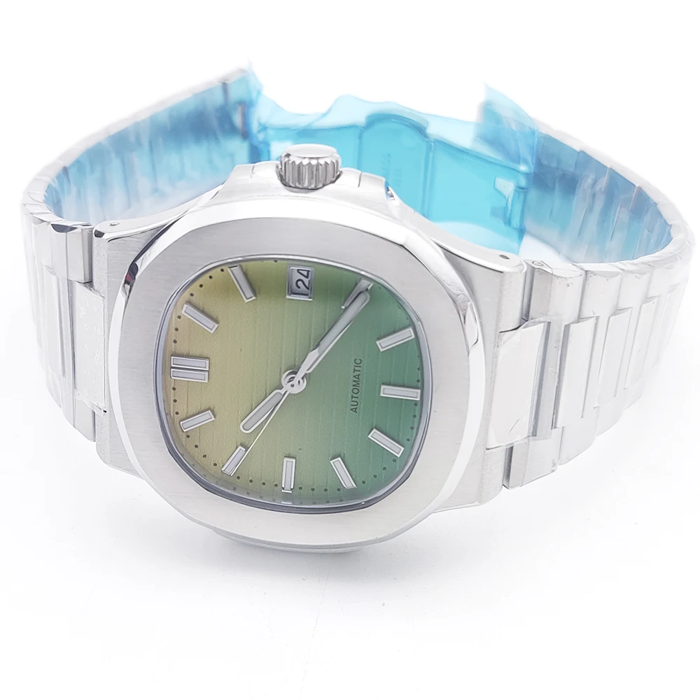 40MM lMen's Sports Automatic Mechanical Watch Japan NH35 Movement Sapphire Glass Transparent Back Square watches image 4