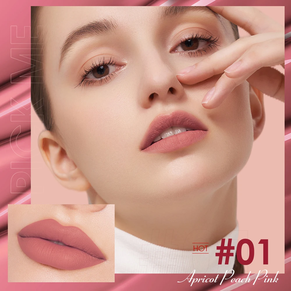 O.TWO.O 12pcs Liquid Lipstick Sexy Women Lip Gloss 12 Colors Waterproof Long-lasting Matte Lip Stain Lip Glaze Tint Cosmetics