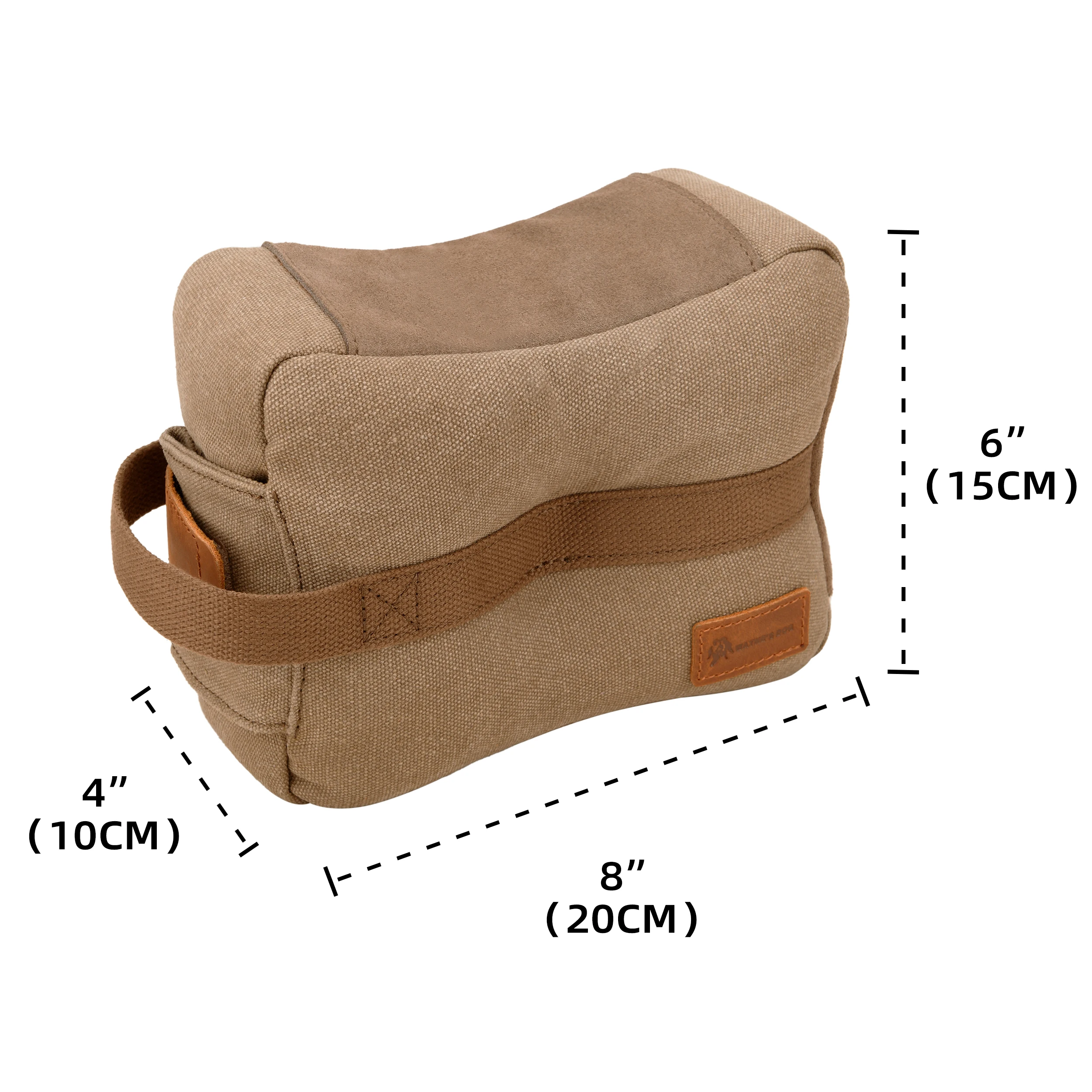 Canvas Shooting Rest Bag Front Support Target Sandbag Gun Bench Rest Bag for Outdoor Range, Hunting