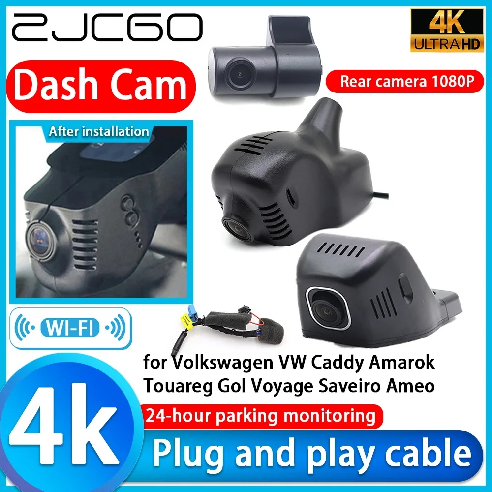 

Video Recorder 4K UHD Plug and Play DVR Dash Cam for Volkswagen VW Caddy Amarok Touareg Gol Voyage Saveiro Ameo