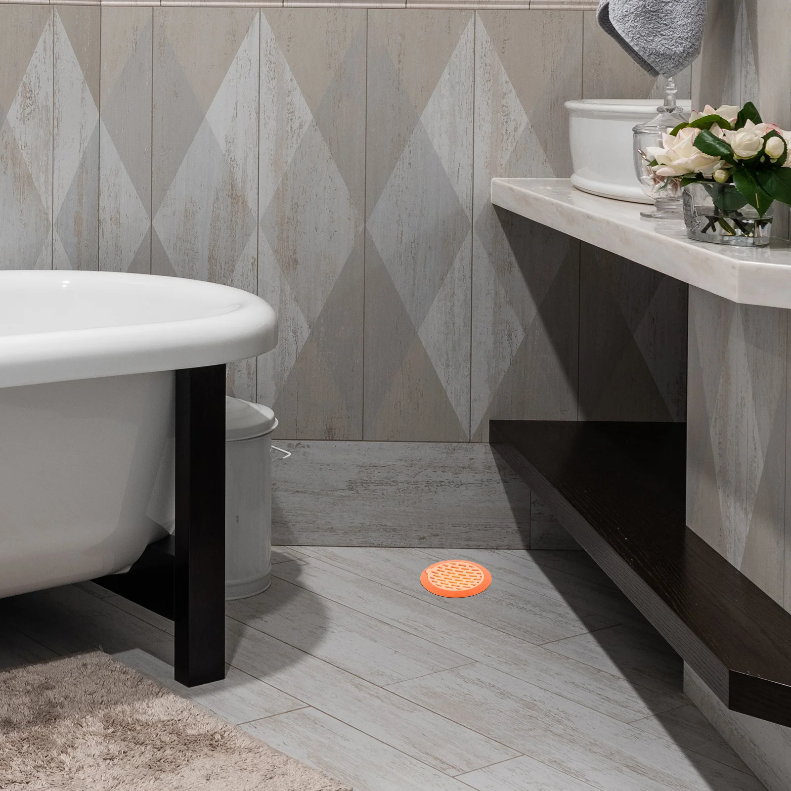 

3pcs Floor Drain Covers Sink Strainer For Bathroom Kitchen Laundry Tub Drain Hair Catcher Stopper Sewer Filtering Cover