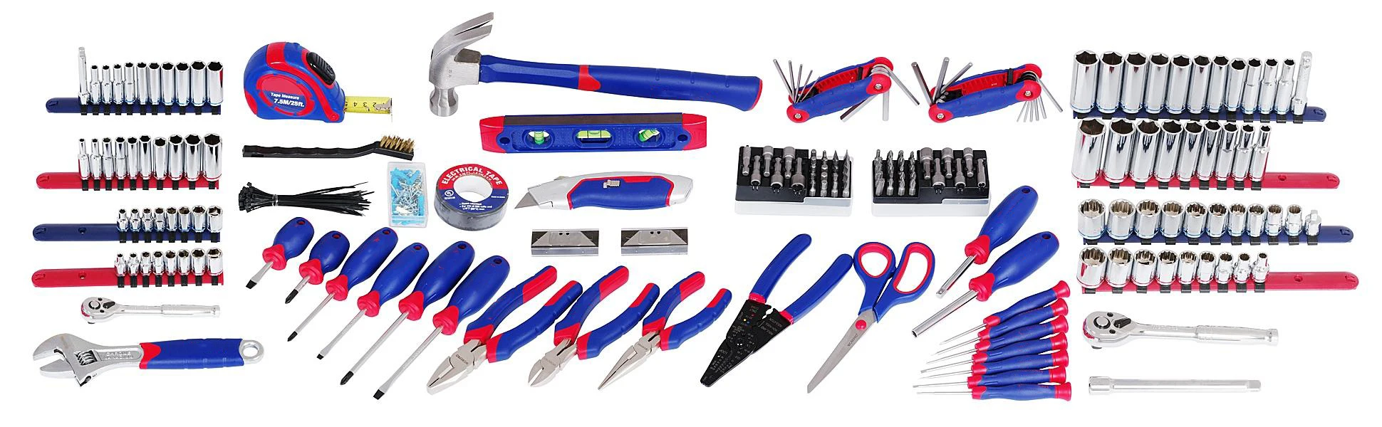 322-Piece Home Repair Hand Tool Kit Basic Household Tool Set with Carrying Bag Car  Auto Repair