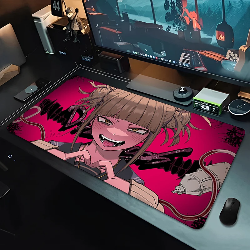 Toga Himiko My Hero Academia Kawaii Girl Mouse Pad Large Laptop Office Anime Mousepad Natural Rubber Oversize Keyboard Desk Mat